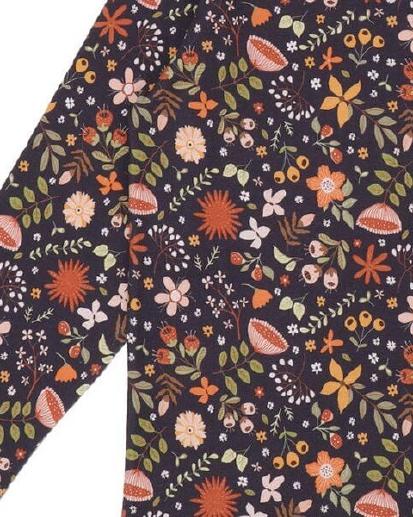Kinder Langarmshirt GOTS-zertifiziert aus Bio-Baumwolle, Blumenprint, grau – Walkiddy, weich, hautfreundlich, nachhaltig & fair hergestellt – Ansicht 4
