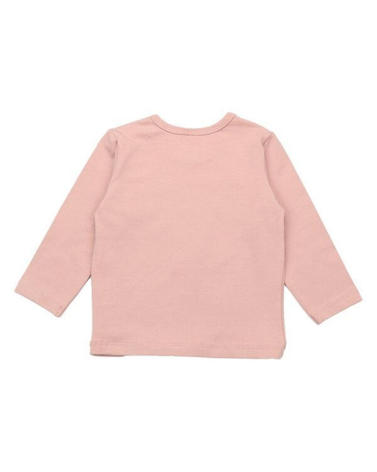Kinder Langarmshirt GOTS zertifiziert – Bio-Baumwolle, Rosa mit Blumenmotiv, weich & bequem, alltagstauglich, gut kombinierbar – Ansicht 3
