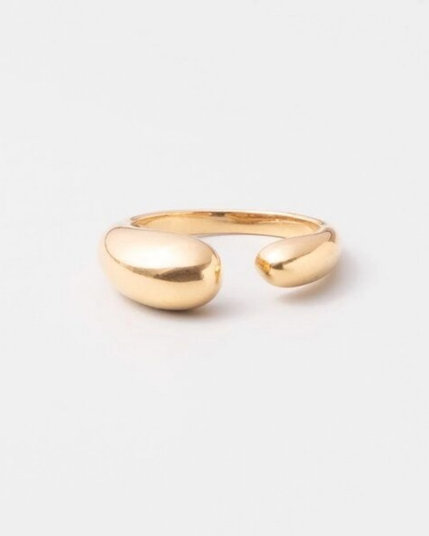 fejn jewelry Ring 'open drop' - offener Tropfenring – Ansicht 3