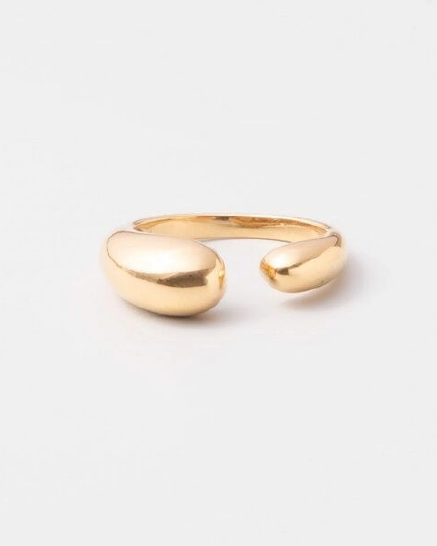 fejn jewelry Ring 'open drop' - offener Tropfenring – Ansicht 3