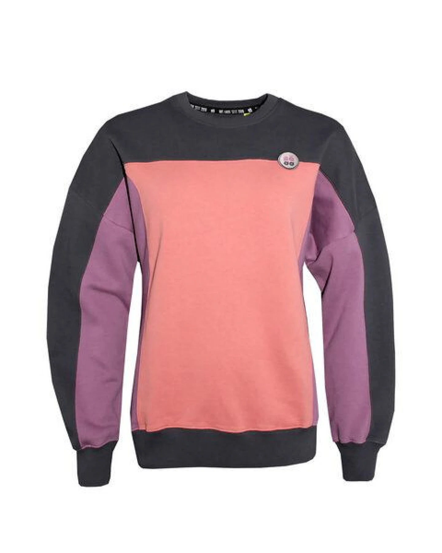 FÄDD Damen Sweatshirt Pullover aus Bio-Baumwolle "Fräsch Lain Bätwing" Bunt – Ansicht 2