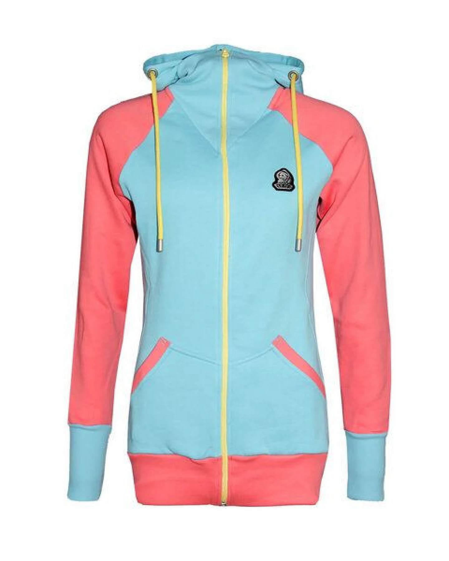 FÄDD Damen Sweatjacke aus Bio-Baumwolle "Troijer Z Heimat" Lila & Bunt – Ansicht 2