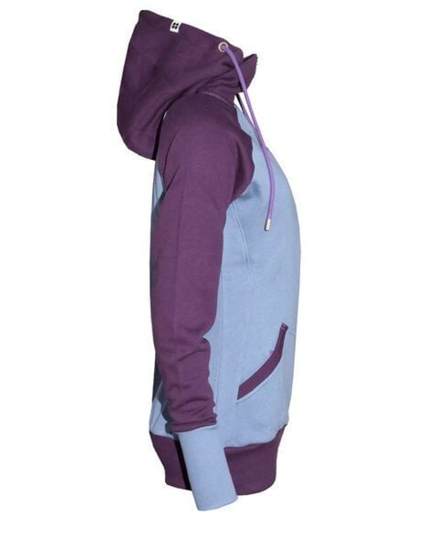 FÄDD Damen Sweatjacke aus Bio-Baumwolle "Troijer Z Heimat" Lila & Bunt – Ansicht 4