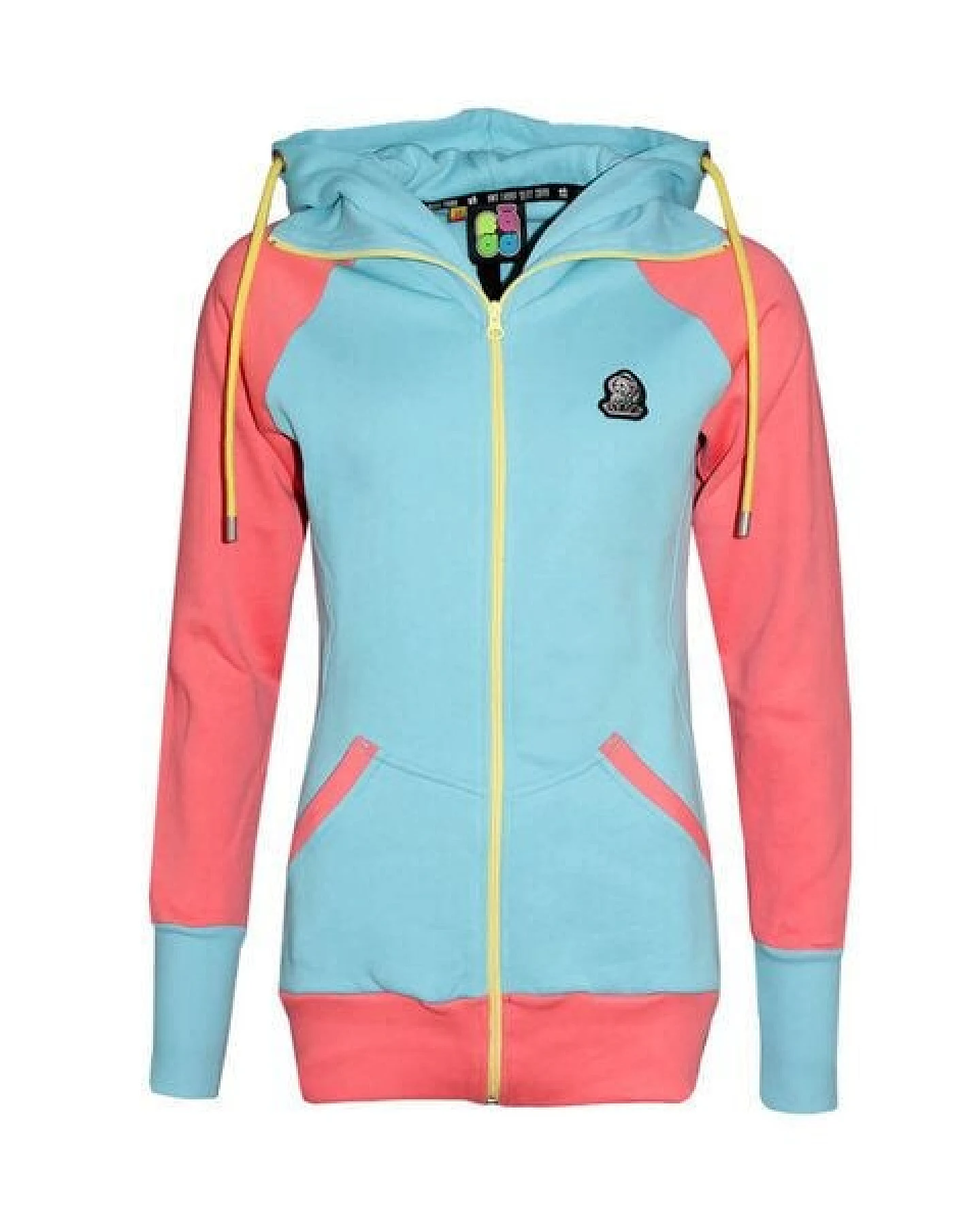 FÄDD Damen Sweatjacke aus Bio-Baumwolle "Troijer Z Heimat" Lila & Bunt – Ansicht 2