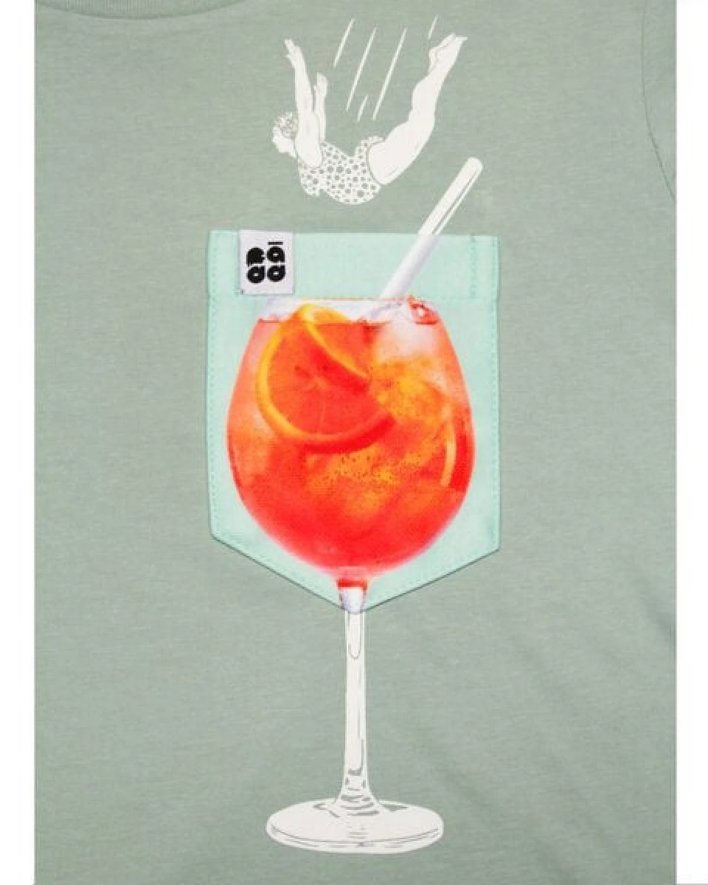 FÄDD Damen T-Shirt aus Bio-Baumwolle "Spritz BT" Grün – Ansicht 2
