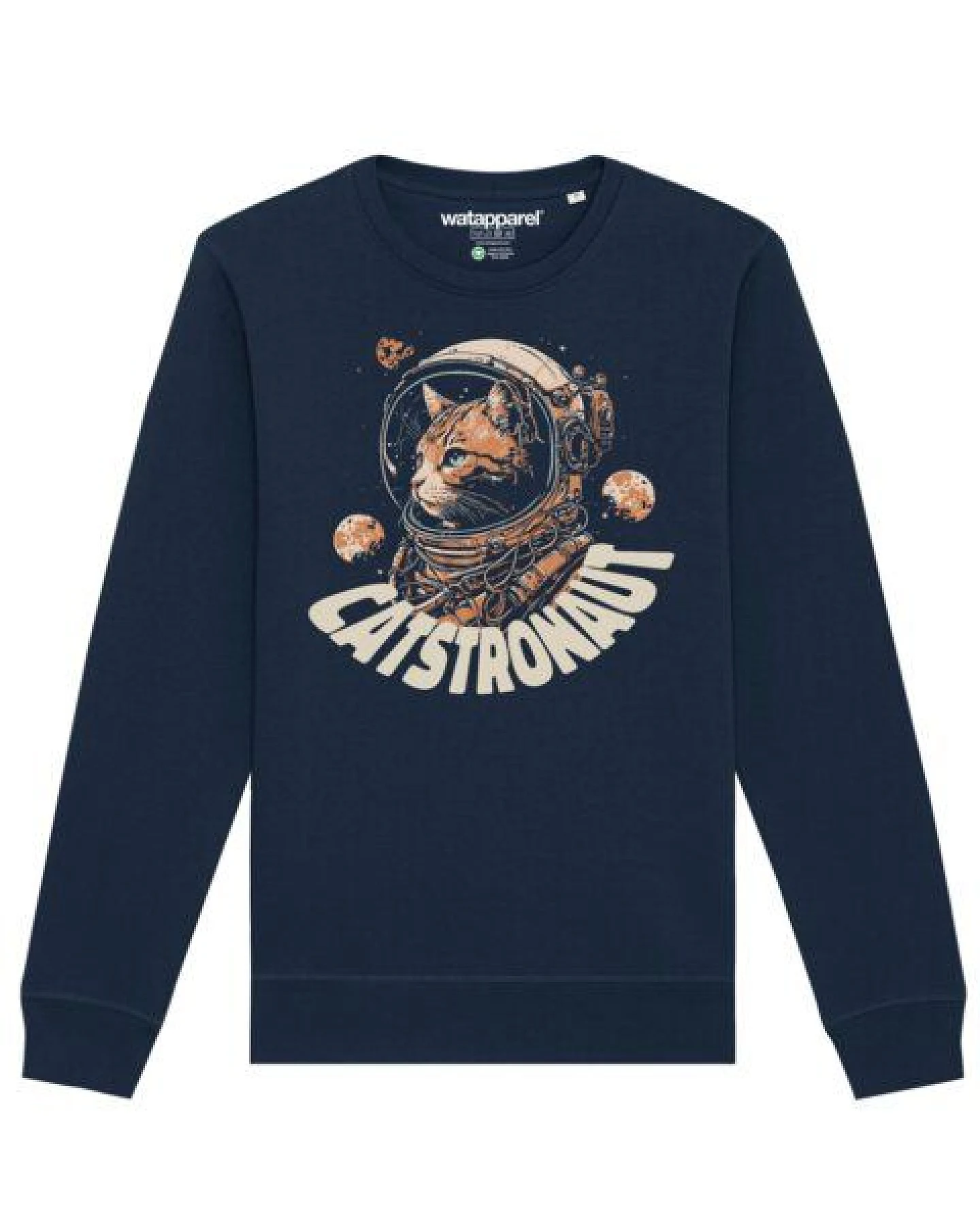 watapparel Sweatshirt Unisex Catstronaut – Ansicht 2