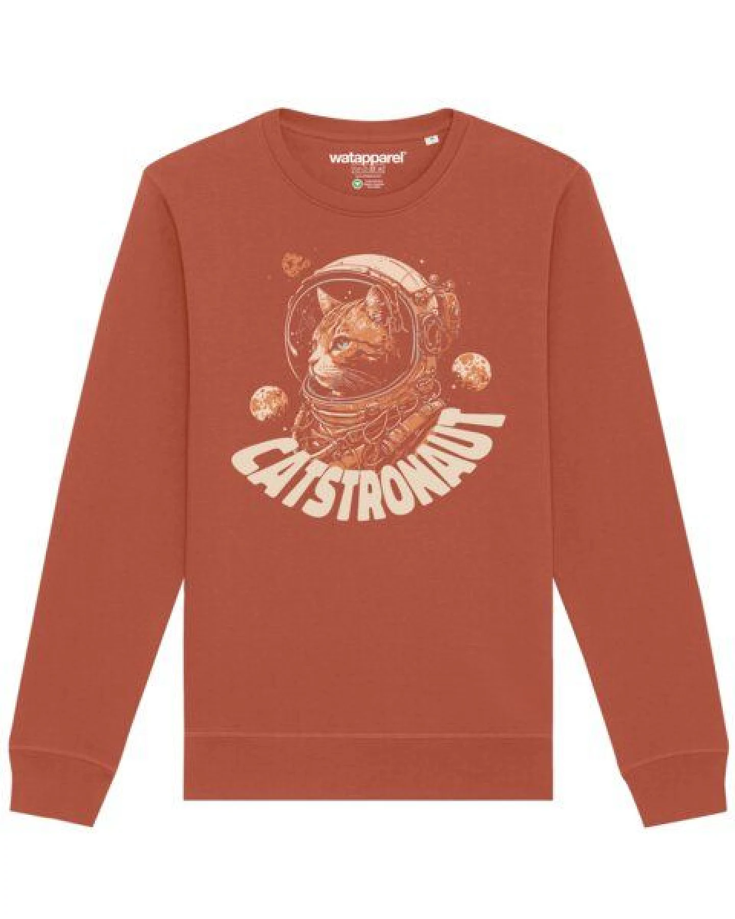 watapparel Sweatshirt Unisex Catstronaut – Ansicht 2