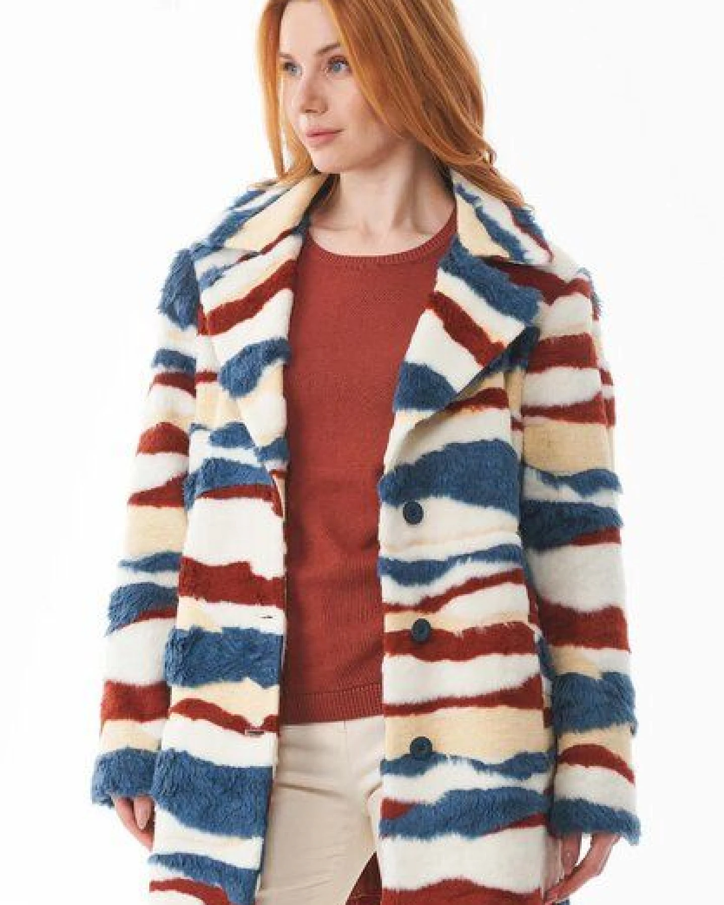 ORGANICATION Teddy-Jacke aus recyceltem Polyester – Ansicht 4