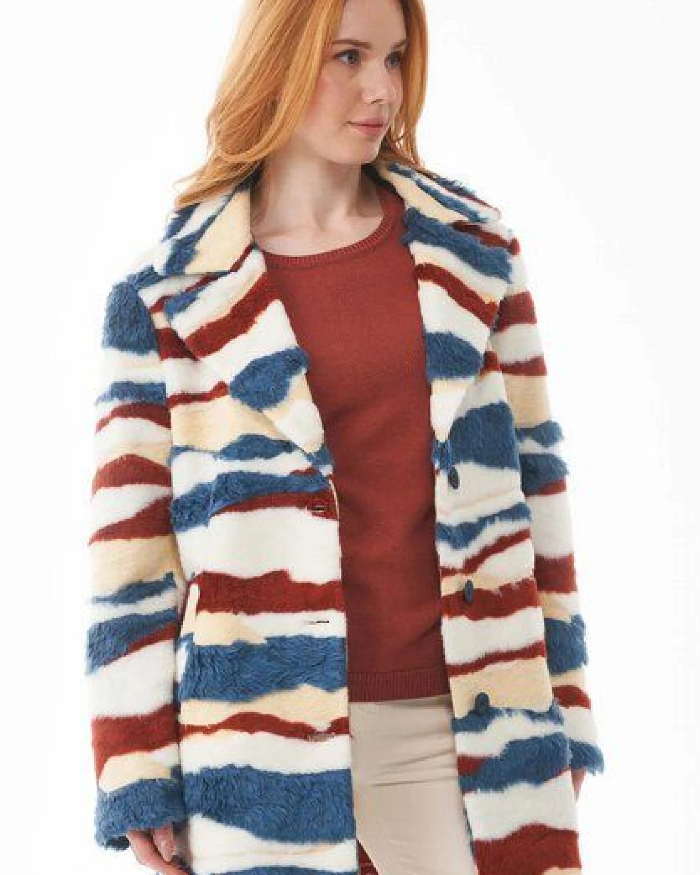 ORGANICATION Teddy-Jacke aus recyceltem Polyester – Ansicht 3