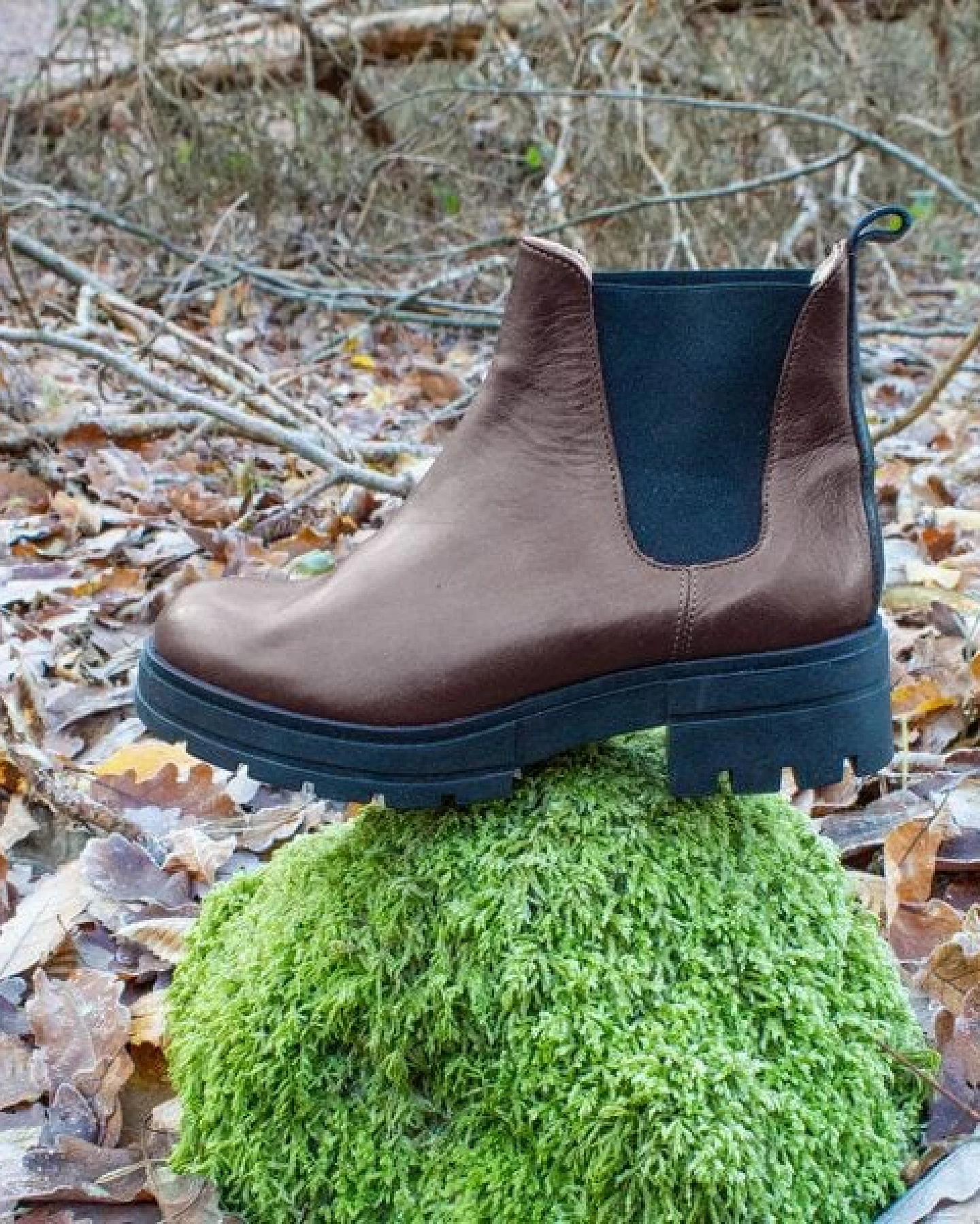 Werner 1911 Chunky Boot aus Bioleder - Feldmaus - IVN-zertifiziert – Ansicht 3
