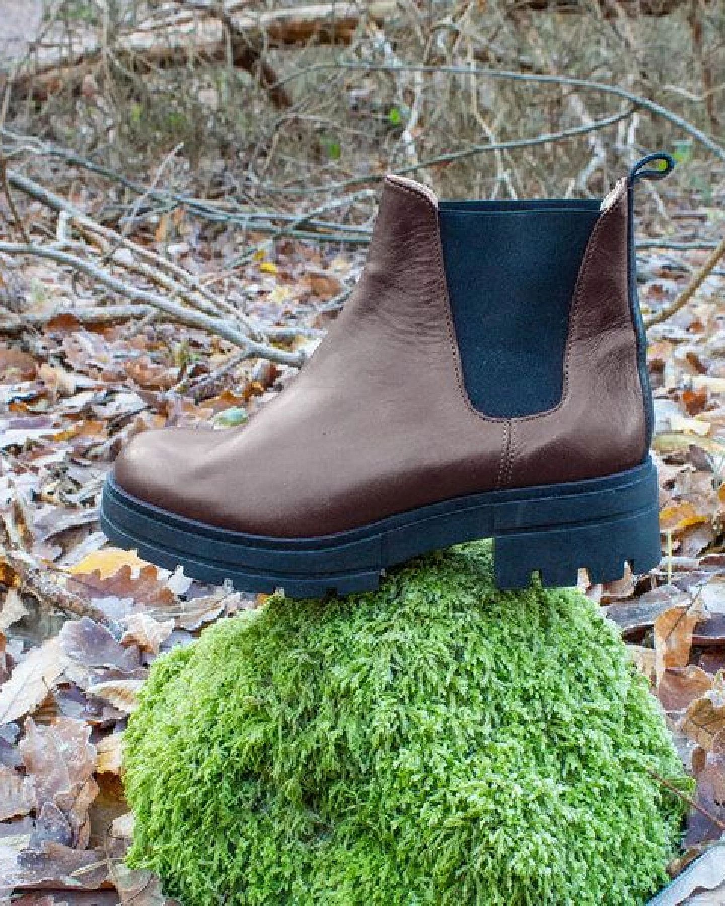 Werner 1911 Chunky Boot aus Bioleder - Feldmaus - IVN-zertifiziert – Ansicht 3