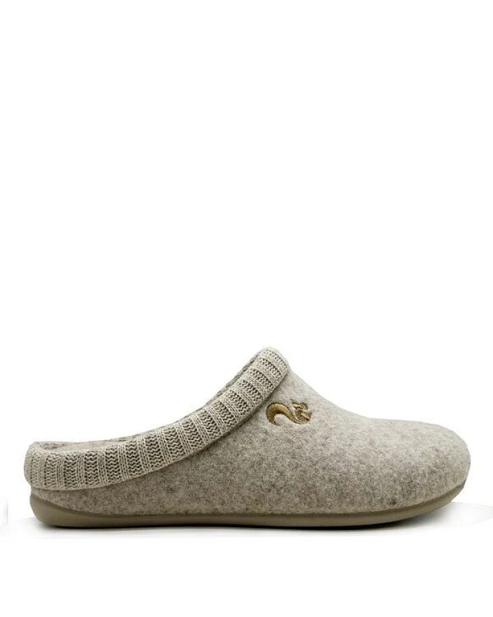 Hausschuh "thies ® Rec Cozy Slipper" aus weichem, recyceltem Wollfilz