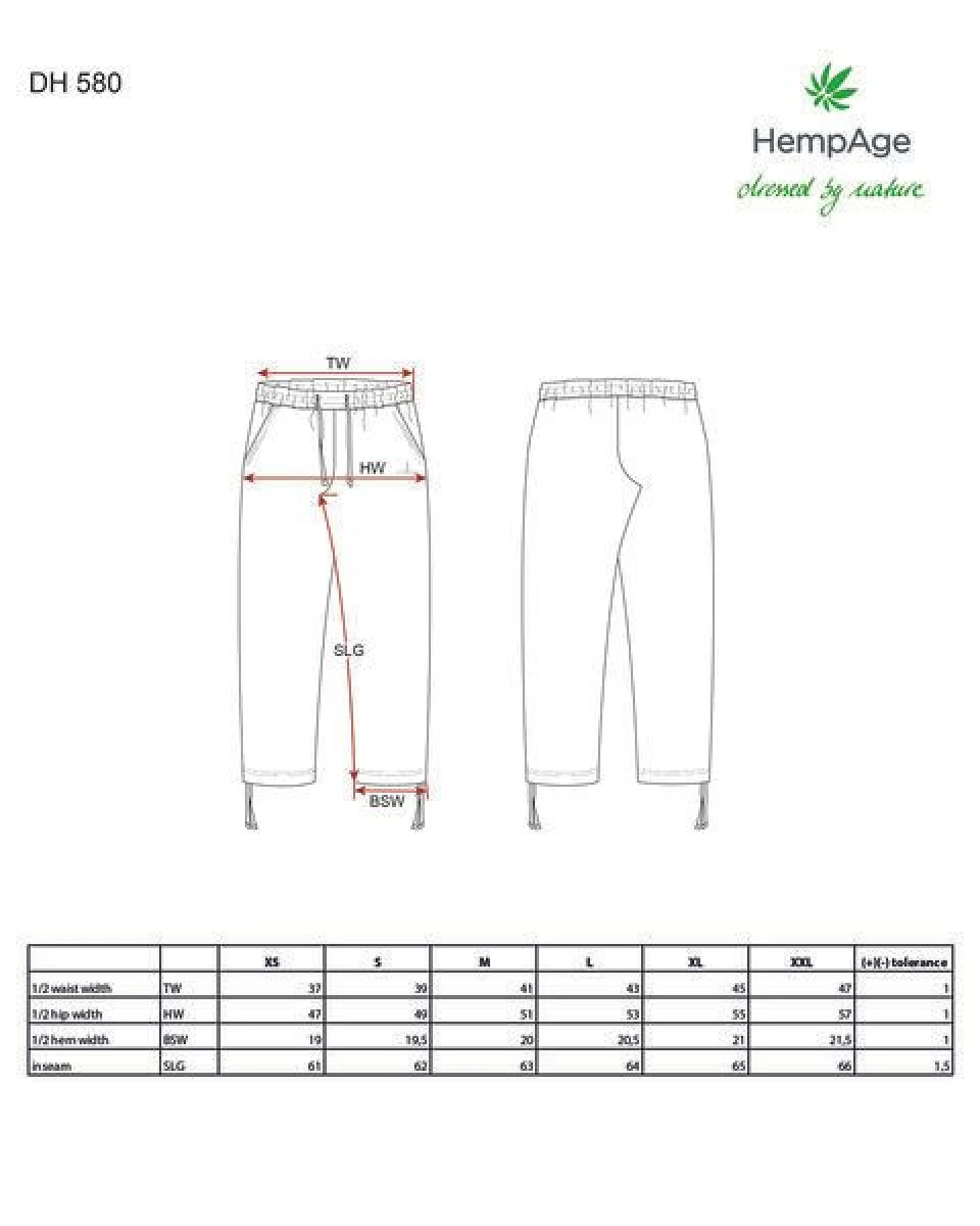 HempAge 7/8 Yoga Hose Hanf/Biobaumwolle – Ansicht 3