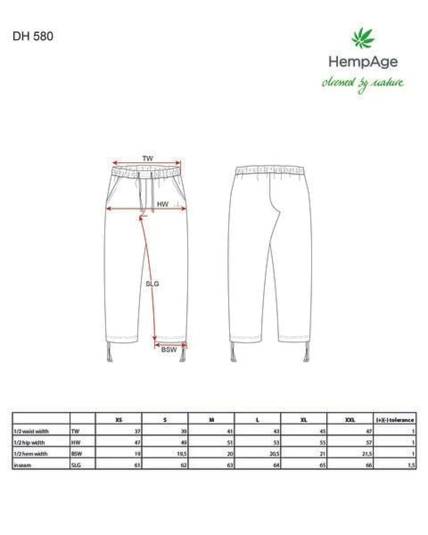 HempAge 7/8 Yoga Hose Hanf/Biobaumwolle – Ansicht 3