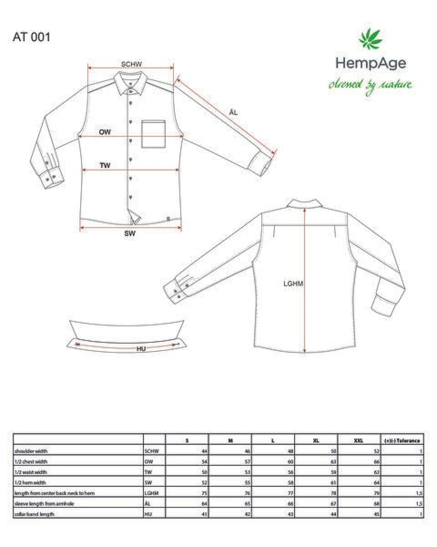 HempAge Freizeithemd 100% Hanf – Ansicht 3