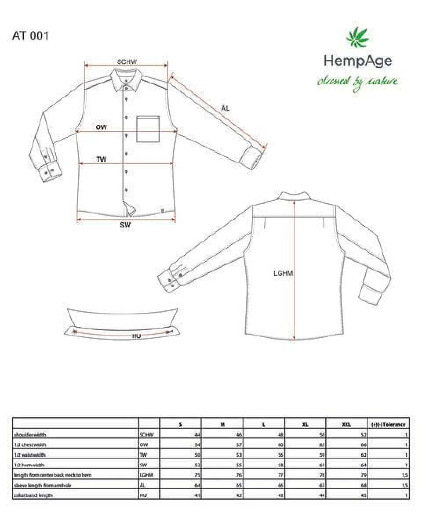 HempAge Freizeithemd 100% Hanf – Ansicht 3