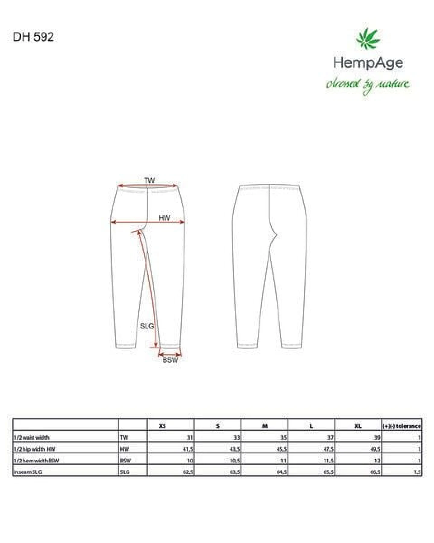 HempAge Wärmende Leggins Hanf/Biobaumwolle/Yak – Ansicht 3