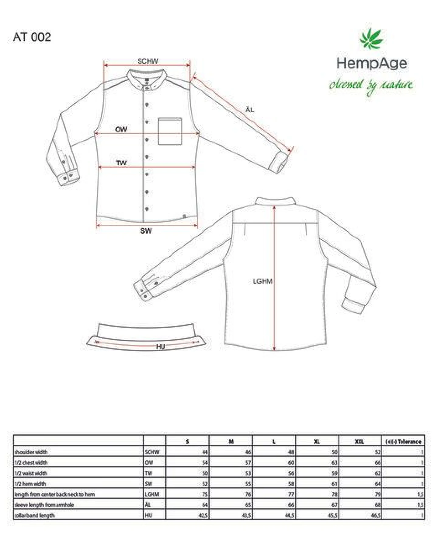 HempAge Langarmhemd Hanf/Biobaumwolle – Ansicht 3