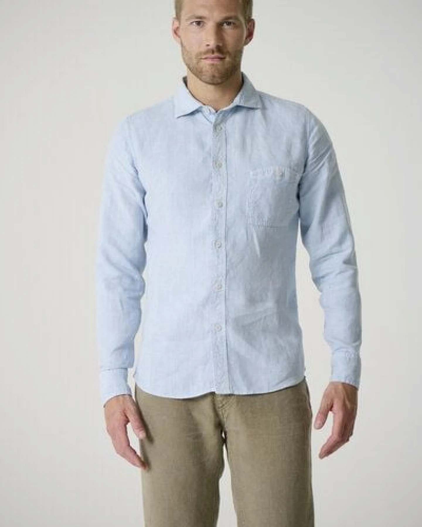 HempAge Schmales Langarmhemd 100% Hanf – Ansicht 2