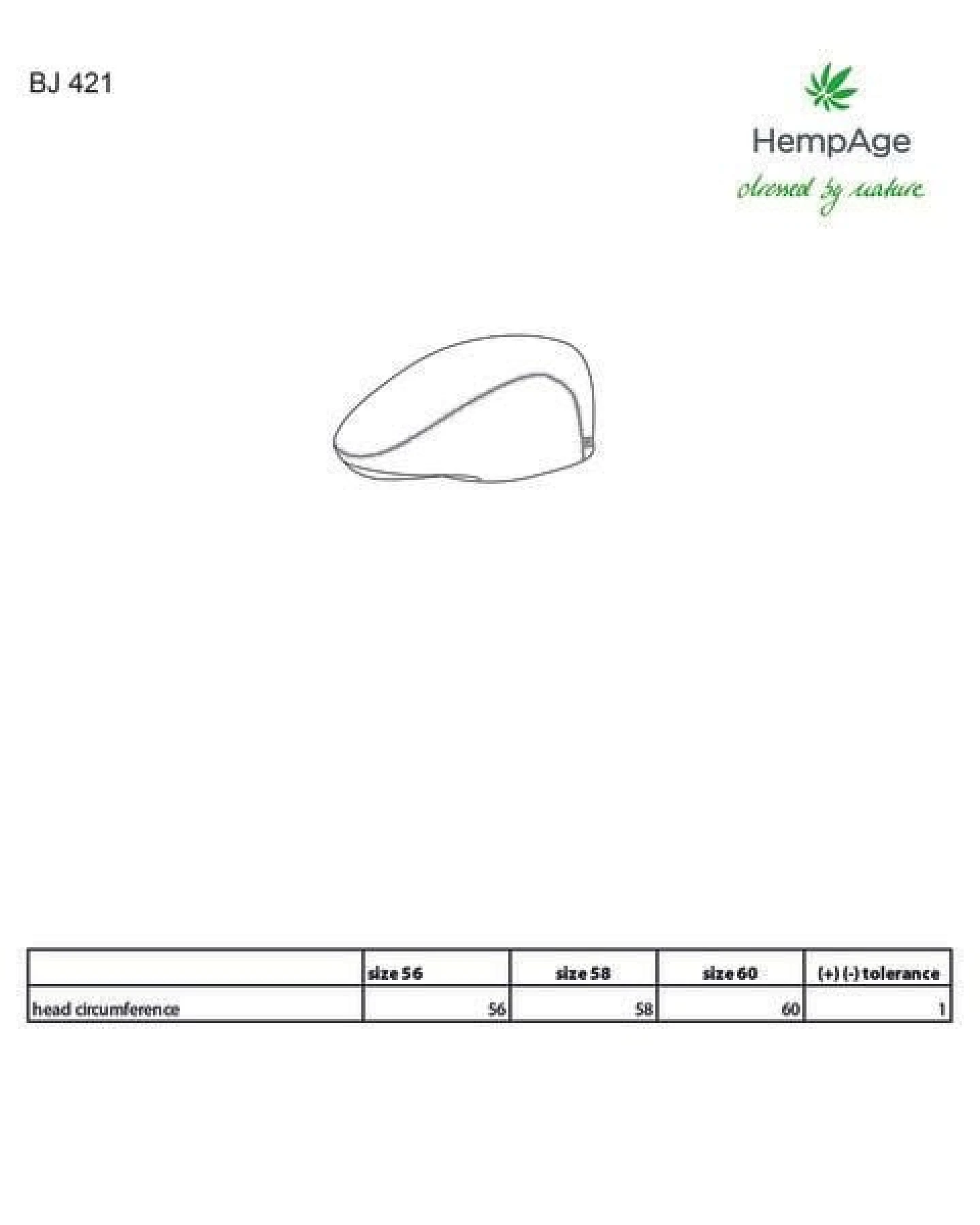 HempAge Cord Schiebermütze Hanf/Biobaumwolle – Ansicht 3