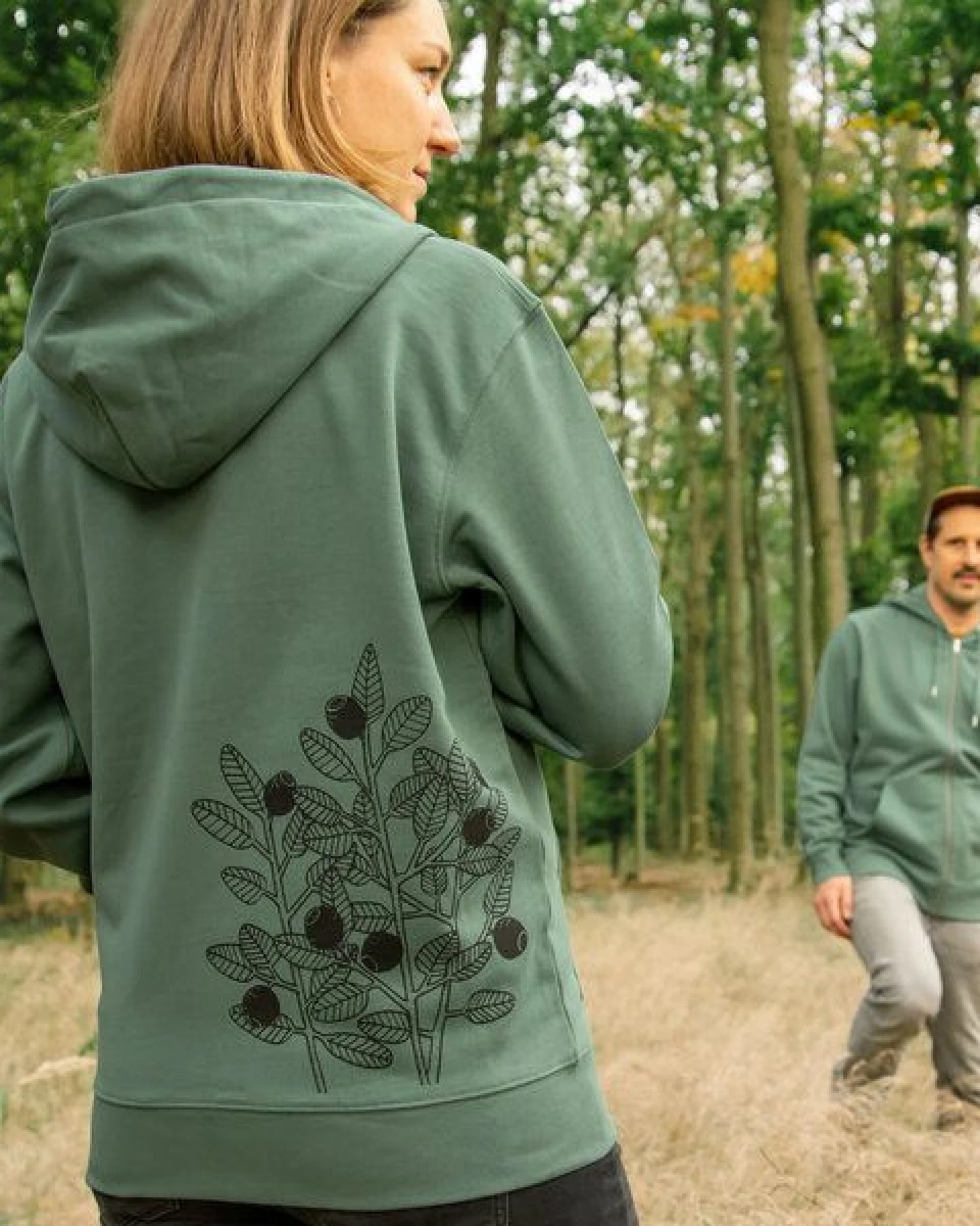 Cmig Blaubeer Kapuzenjacke unisex green bay – Ansicht 2