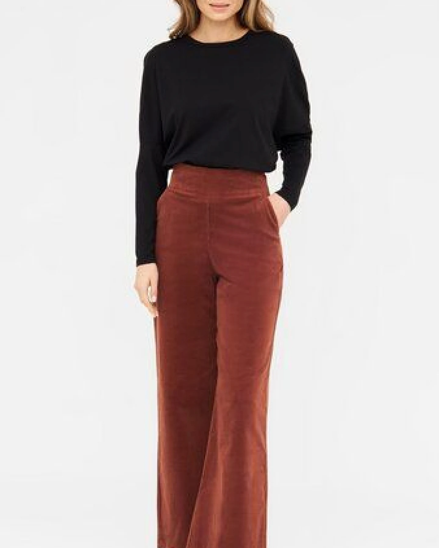 WiDDA berlin GLEN weite Cordhose im Marlene-Stil aus Bio-Baumwolle – Ansicht 2