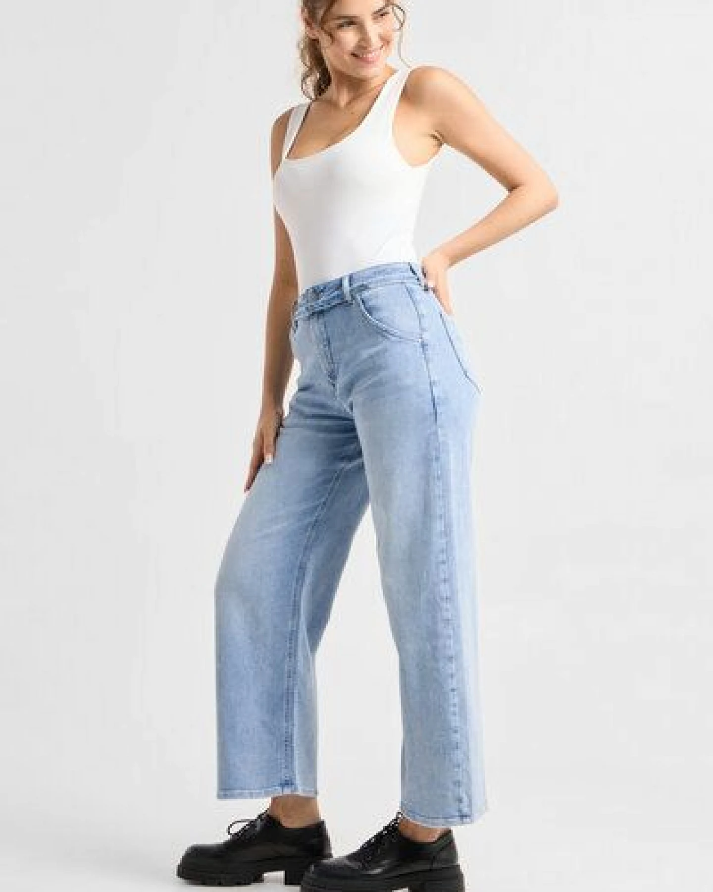 Damen Jeans BLINK High Waist Wide DAWN Bio-Baumwolle – Ansicht 3