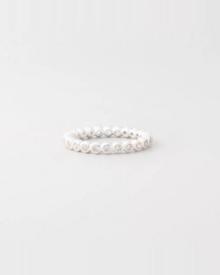 fejn jewelry Ring 'sparkle eternity' - Bandring mit Zirkonia Steinen