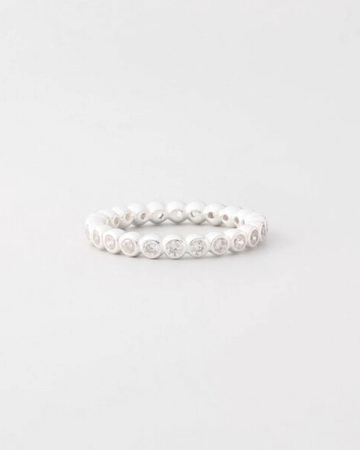 fejn jewelry Ring 'sparkle eternity' - Bandring mit Zirkonia Steinen
