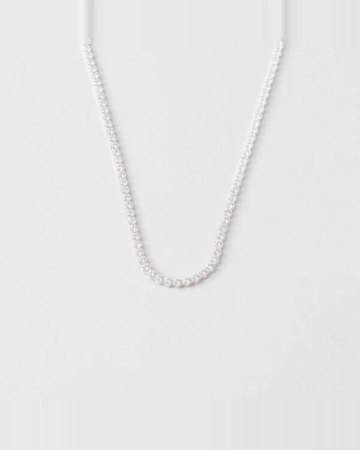 fejn jewelry Kette 'sparkle tennis' mit Zirkonia Steinen