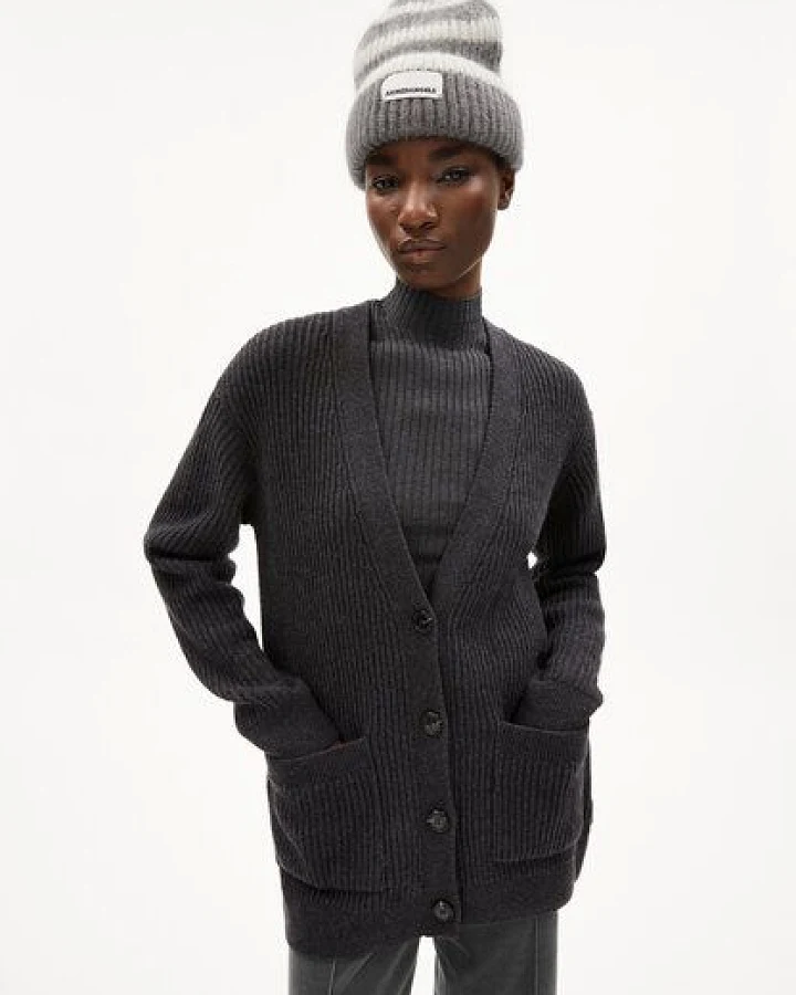 ARMEDANGELS MAIYAA - Damen Strickjacke Relaxed Fit aus Bio-Woll Mix