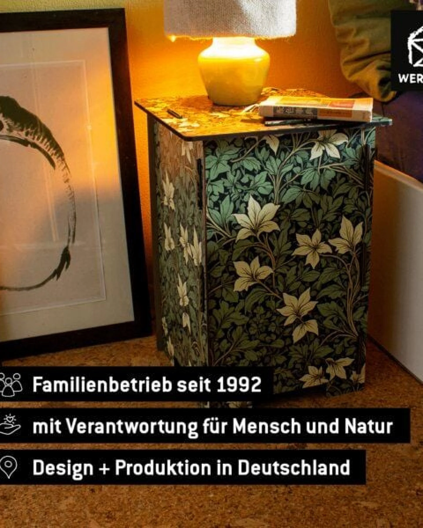 WERKHAUS Photohocker - Vintage Floral – Ansicht 4