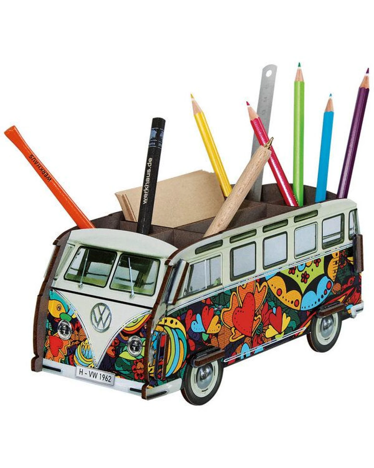 WERKHAUS Stiftebox VW T1 - Popart Herzen – Ansicht 2