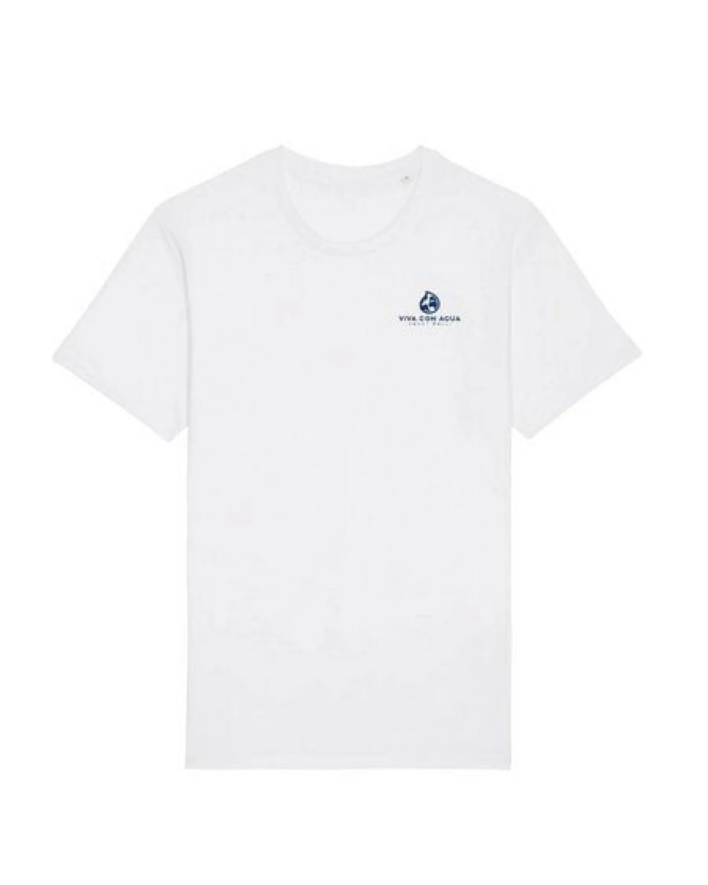 VIVA CON AGUA T-Shirt WATER Weiß-Blau mit Rückenprint – Ansicht 2