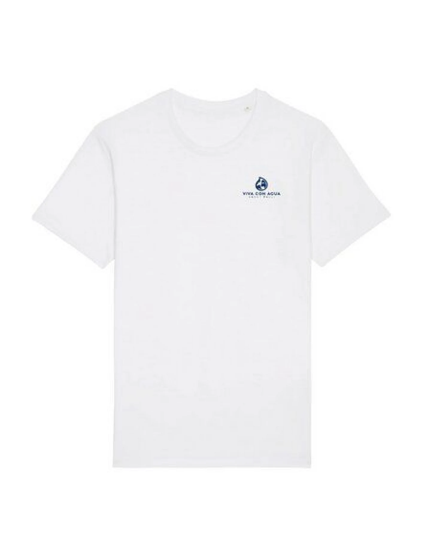 VIVA CON AGUA T-Shirt WATER Weiß-Blau mit Rückenprint – Ansicht 2