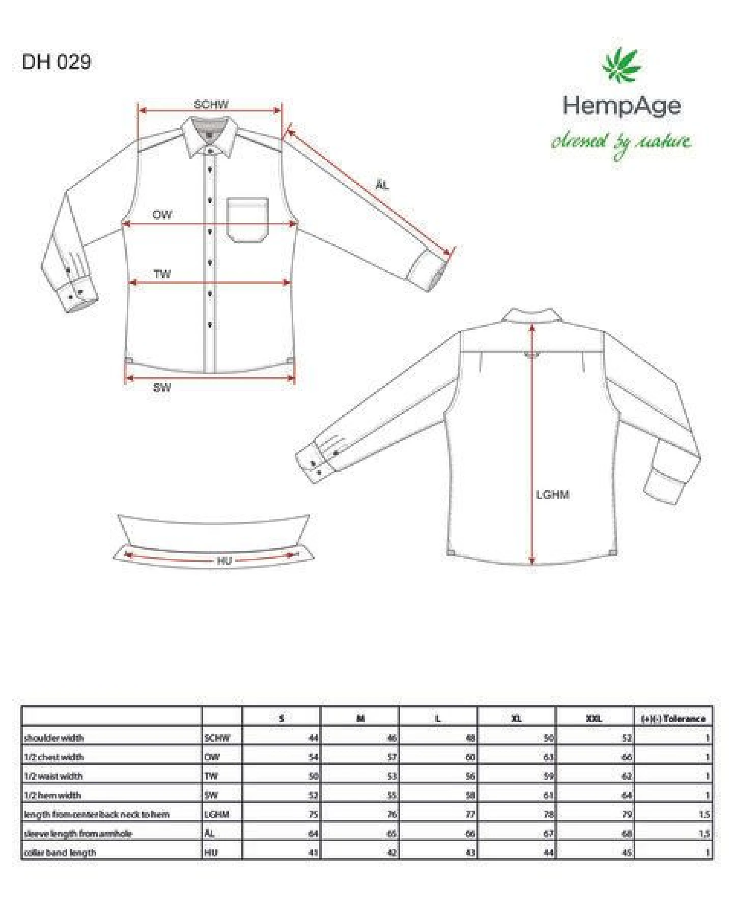 HempAge Kariertes Freizeithemd Hanf/Biobaumwolle – Ansicht 3