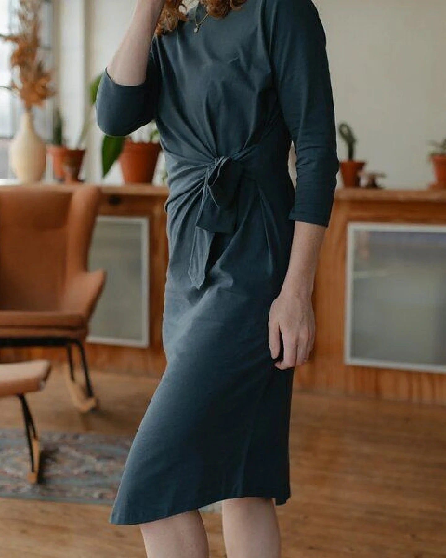 NORDLICHT Langarm Jersey Kleid Greta – Ansicht 2