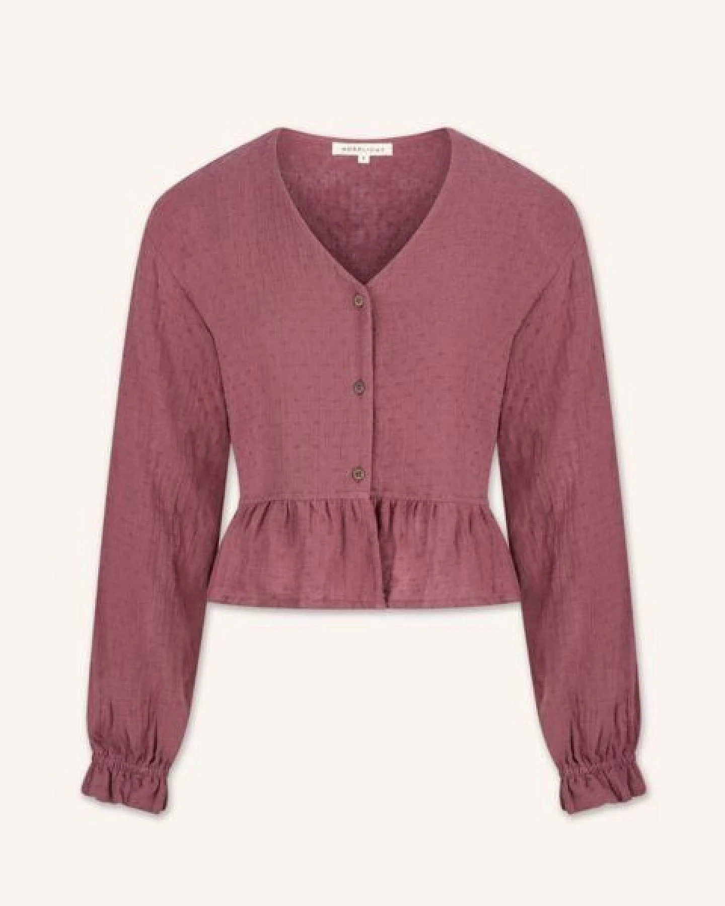 NORDLICHT Musselin Bluse Selma mit Punkten aus 100% Bio-Baumwolle – Ansicht 2