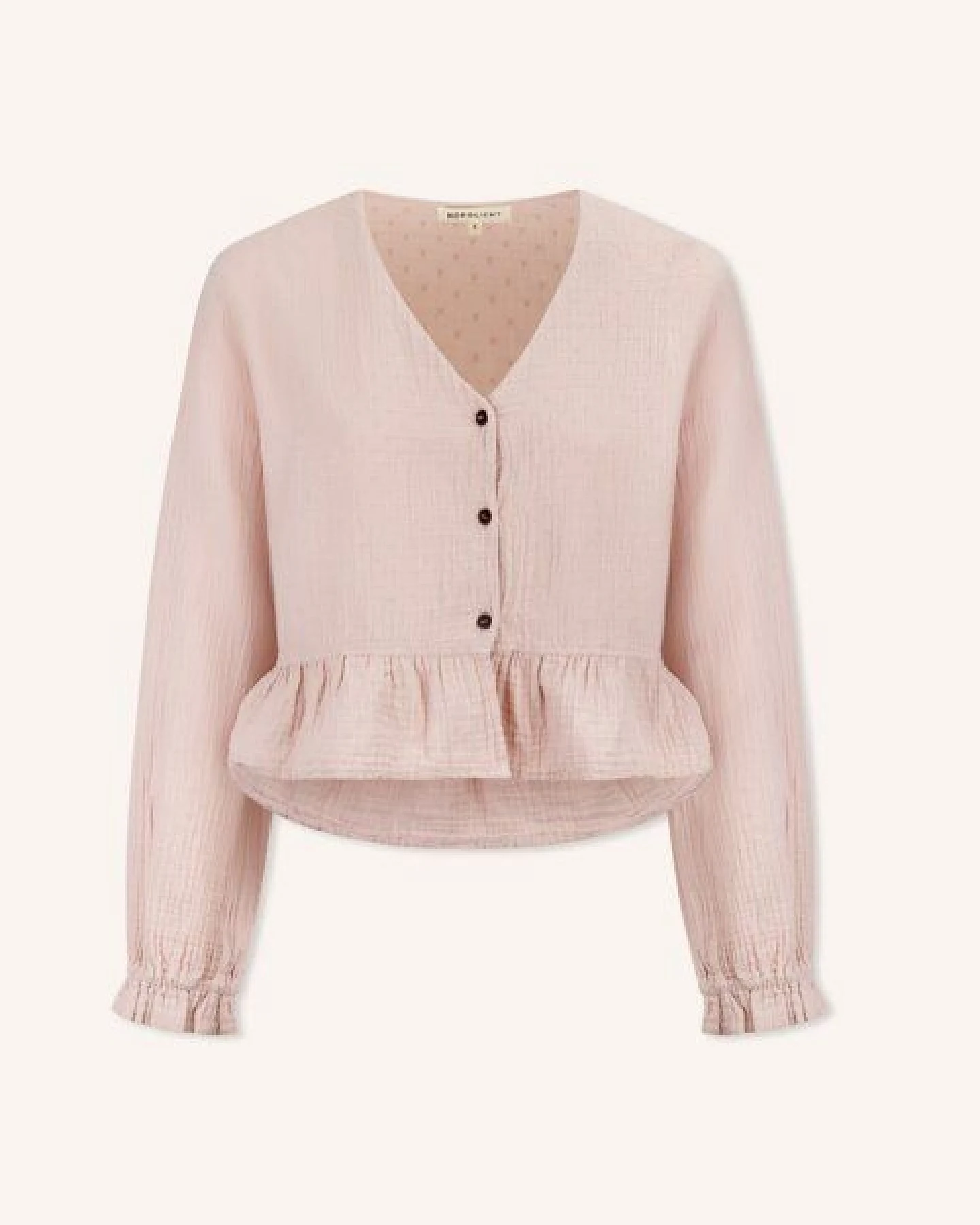NORDLICHT Musselin Bluse Selma mit Punkten aus 100% Bio-Baumwolle – Ansicht 2