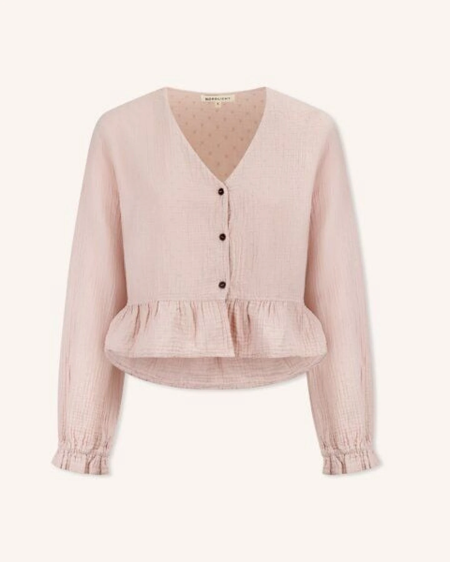 NORDLICHT Musselin Bluse Selma mit Punkten aus 100% Bio-Baumwolle – Ansicht 2