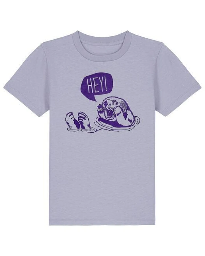 päfjes Hey! Oskar Otter - Fair Wear Bio Kinder T-Shirt - Lavendel/Lila