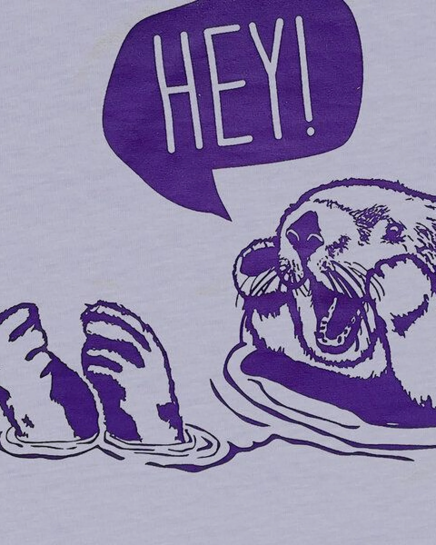 päfjes Hey! Oskar Otter - Fair Wear Bio Kinder T-Shirt - Lavendel/Lila – Ansicht 2