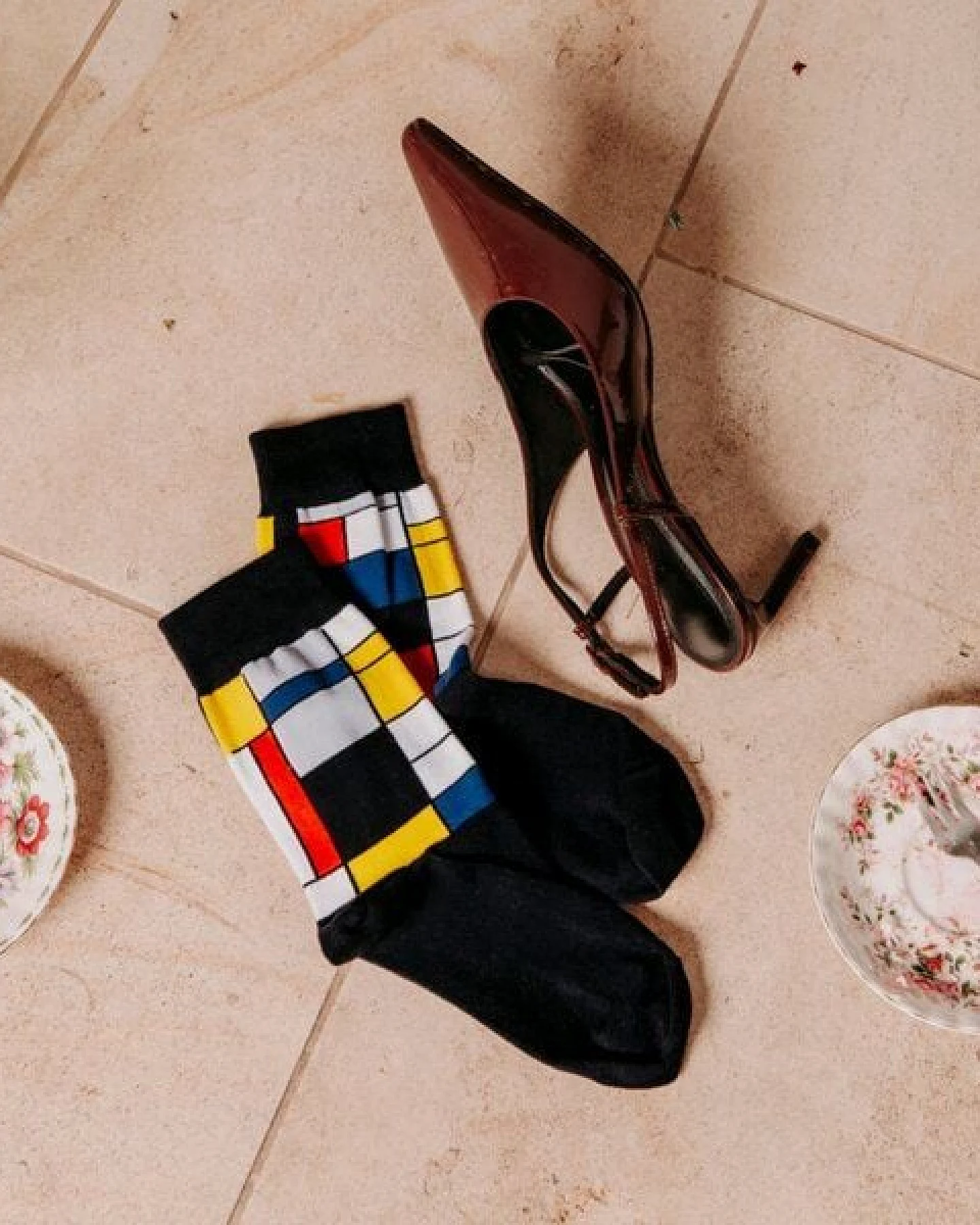 KUNSTSOKKEN Kunst Socken Set - Nahtlose Bunte Socken aus Bio-Baumwolle Mix - Witzige Socken Lustige Socken Verrückte Socken – Ansicht 4