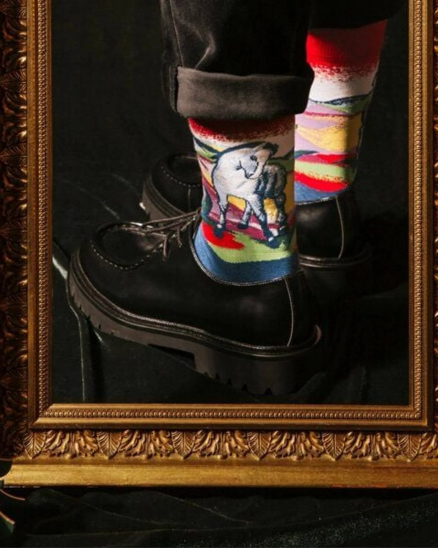 KUNSTSOKKEN Kunst Socken Geschenkset - Nahtlose Bunte Socken aus Bio-Baumwolle Mix - Lustige kunstsocken weihnachtsgeschenke für kunstliebhaber – Ansicht 4