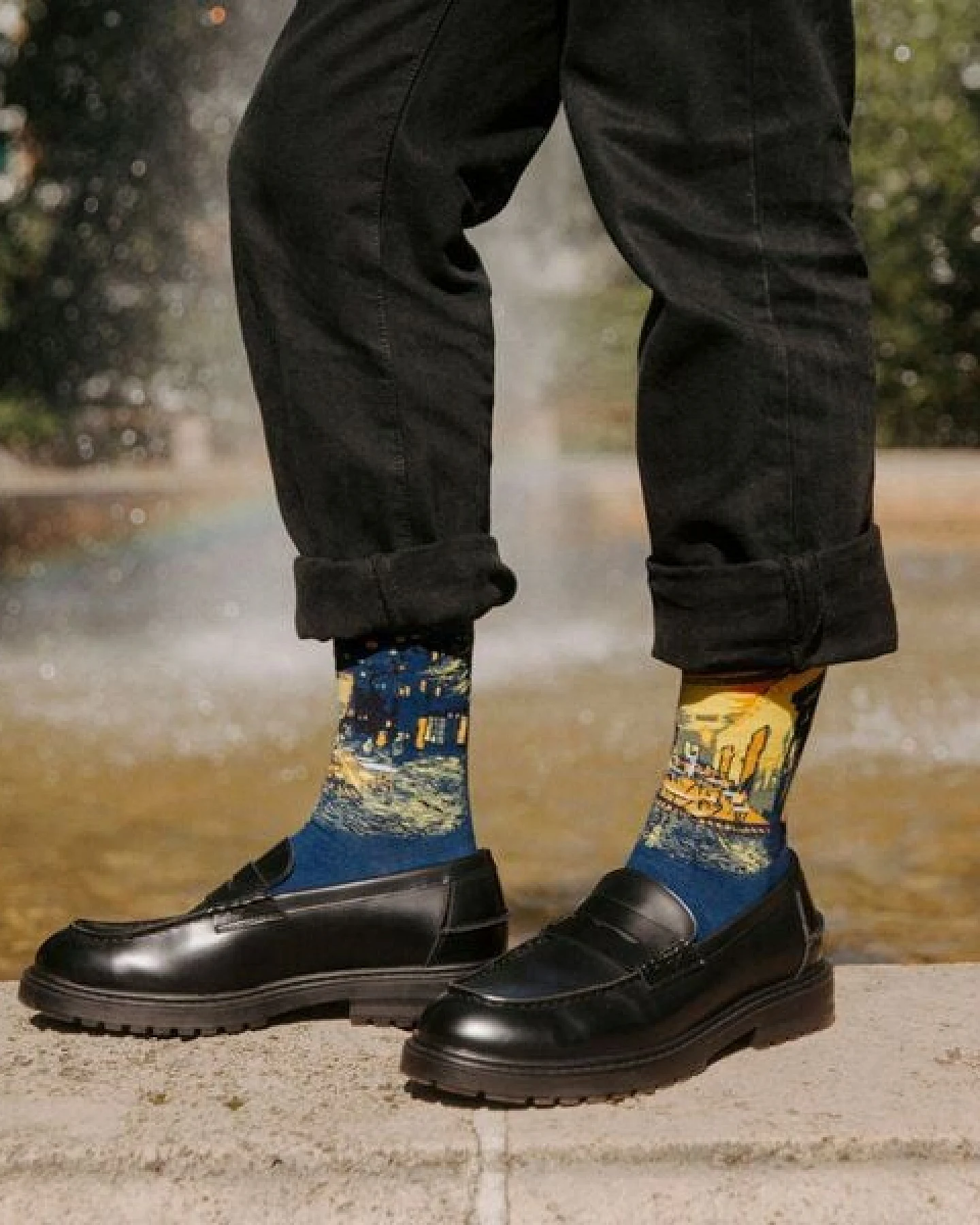 KUNSTSOKKEN Kunst Socken Geschenkset - Nahtlose Bunte Socken aus Bio-Baumwolle Mix - Lustige kunstsocken weihnachtsgeschenke für kunstliebhaber – Ansicht 4