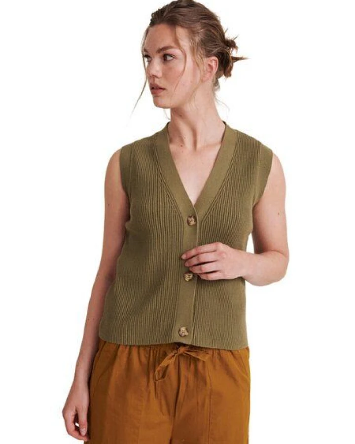 Basic Apparel Pullunder geknöpft - Winie Vest - aus Baumwolle