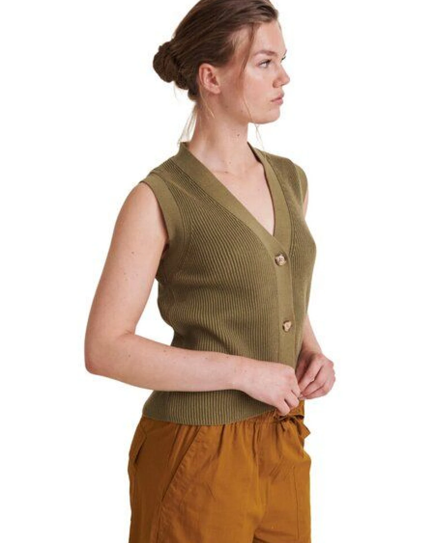 Basic Apparel Pullunder geknöpft - Winie Vest - aus Baumwolle – Ansicht 2