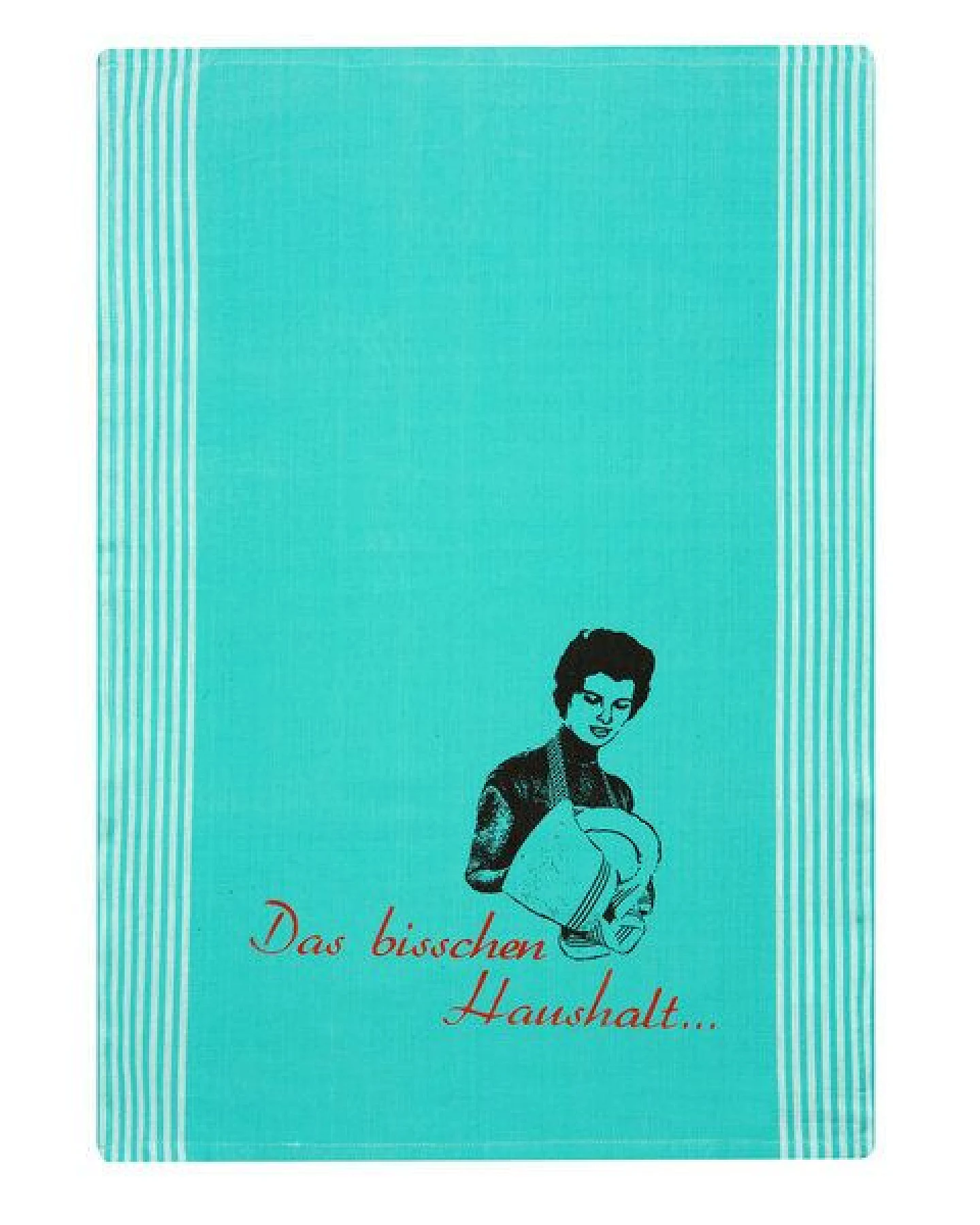 Hirschkind Bio & Fair-Trade-Geschirrtuch "Das bisschen Haushalt..." – Ansicht 2