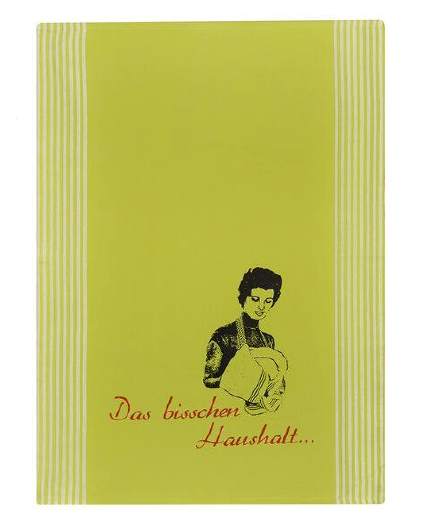 Hirschkind Bio & Fair-Trade-Geschirrtuch "Das bisschen Haushalt..." – Ansicht 2