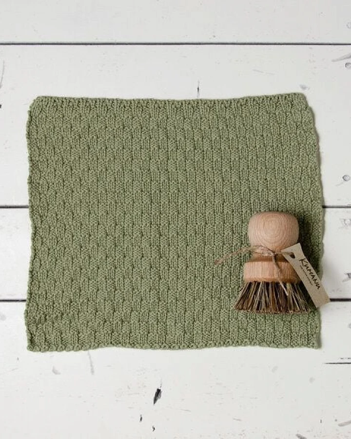 Kumanu - von Natur aus gut Spülset, Topfbürste und gestricktes Spültuch "Wischwilli"